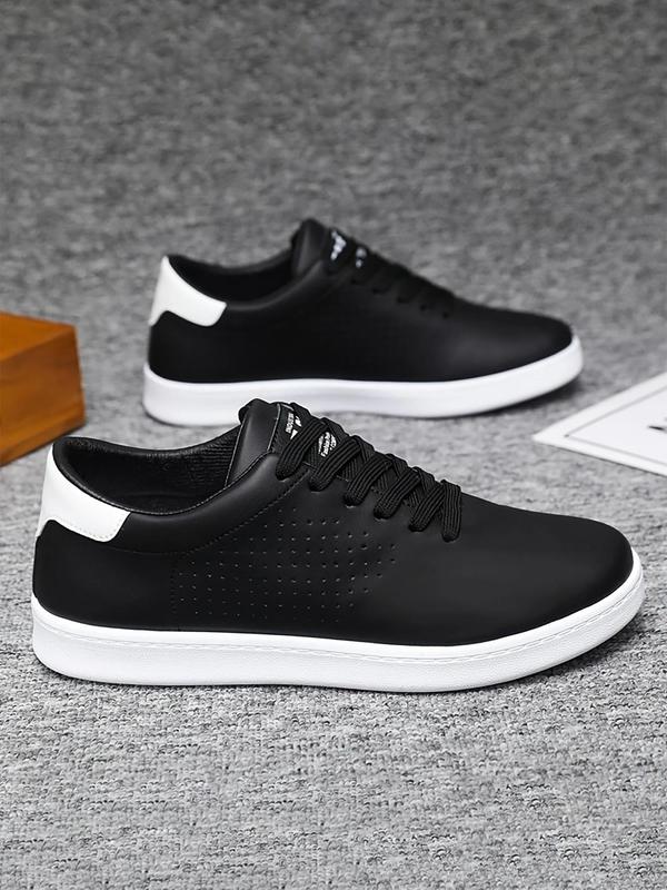 Men's Fashionable Lace Up Low Top Sneakers, Casual Comfortable Breathable Sports Shoes, All-match Minimalist Skate Shoes for Daily Wear, Fall Shoes