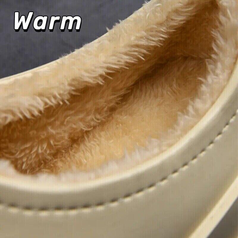 Men Women Winter Wool Chef Shoes Slippers Casual Slip On Warm Restaurant Sandals