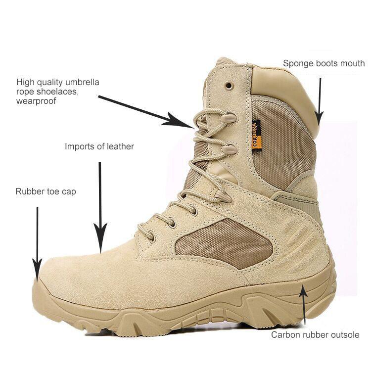 Men's Tactical Boots Light Duty Military Boots Men's Outdoor Men's Lace-Up