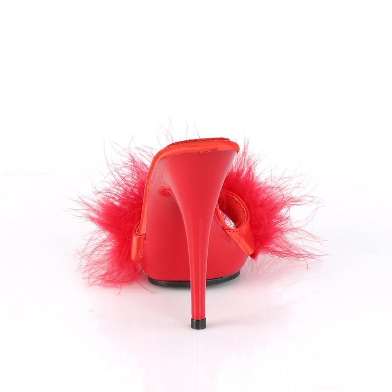 5 Inch Heel POISE-501F Red Fur