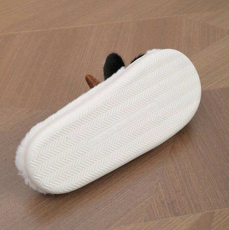 Cozy Soft Plush Slippers - Slippers with Anti-Skid Sole, Soft Faux Fur Lining, and Warm Winter Design for Women Men's Indoor Comfort - Perfect for Cold Winter Nights