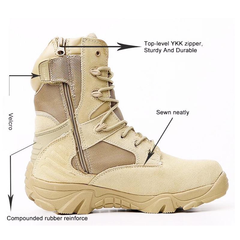 Men's Tactical Boots Light Duty Military Boots Men's Outdoor Men's Lace-Up