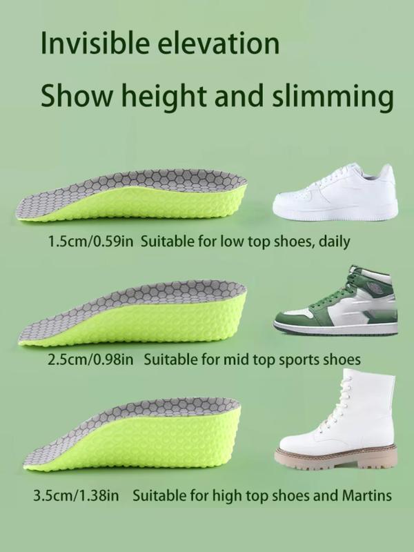 Anti-slip Elevated Shoe Insoles, 1 Pair Breathable Comfortable Shoe Insoles, Shoe Accessory for Men & Women for Daily Use