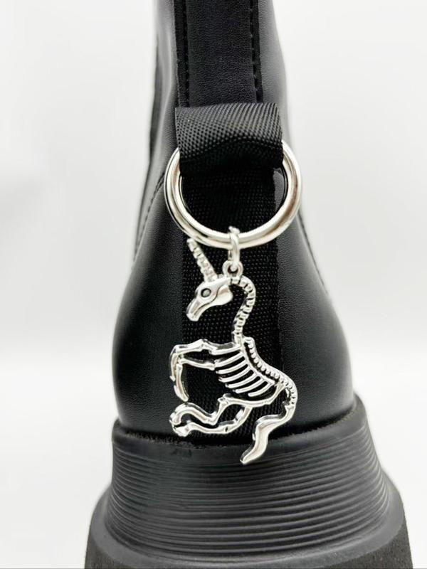 Punk Style Unicorn Design Shoe Charms, Fashionable Novelty Shoes Decorations for Boots, Stylish Shoes Accessories for Women & Men