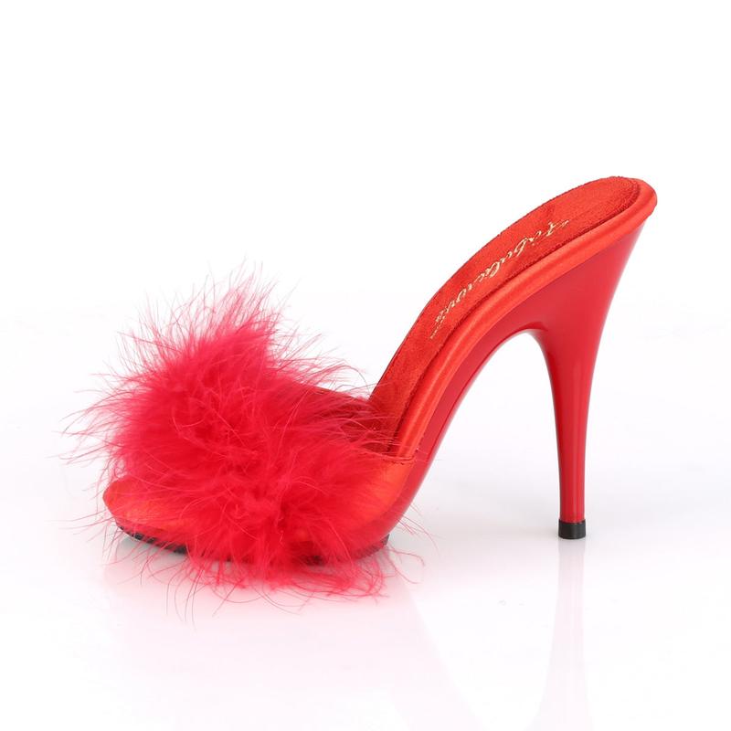 5 Inch Heel POISE-501F Red Fur