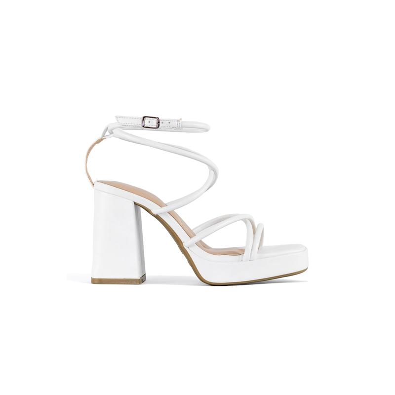 Taurus -  Ankle Strap Block High Heels