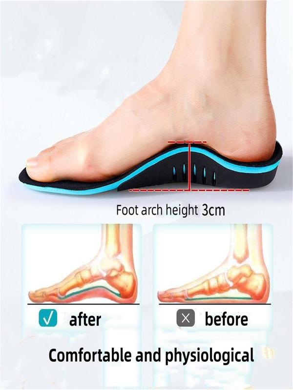 Colorblock Orthotic Insoles, Comfortable Breathable Flat Feet Insoles, Arch Support Insoles for Men & Women, Shoe Accessories