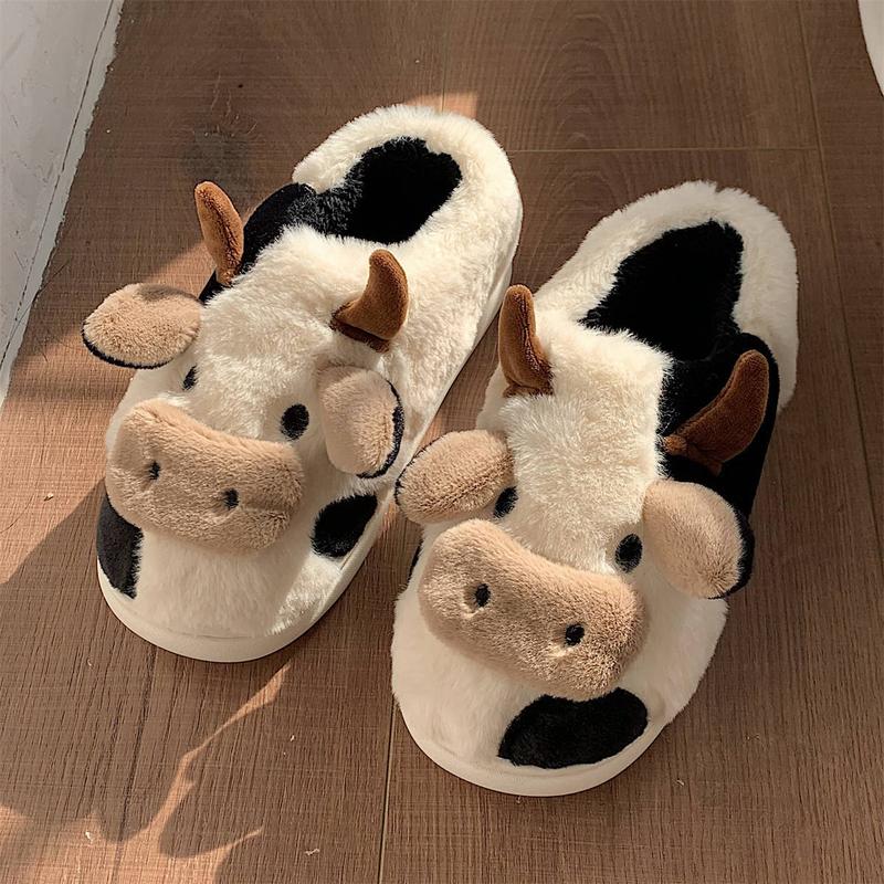 Cozy Soft Plush Slippers - Slippers with Anti-Skid Sole, Soft Faux Fur Lining, and Warm Winter Design for Women Men's Indoor Comfort - Perfect for Cold Winter Nights