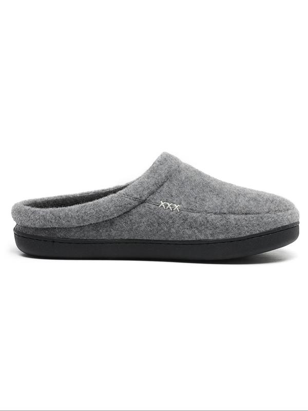 Men's Casual Solid Color Slippers, Non-slip Soft Comfortable Home Slippers, Warm Slippers for Indoor & Outdoor Use for Fall & Winter, House Slippers, Slippers for Men