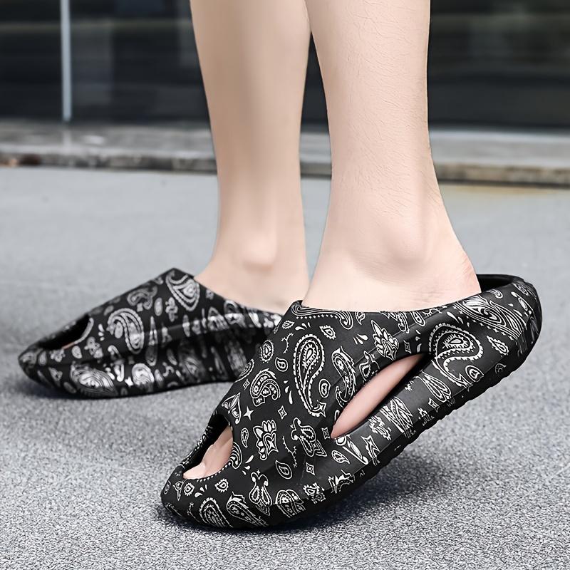 Unisex Fashion Street Style Open Toe Breathable Chunky Shoes, Comfortable and Non-Slip Durable Eva Slippers, Suitable for Men and Women