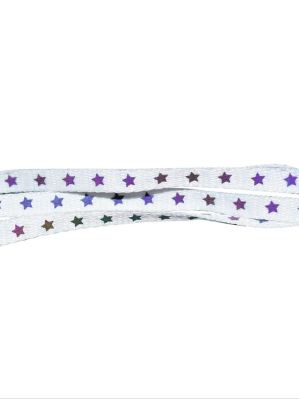 Star Pattern Shoelaces, Reflective Shoelaces for Women & Men, Shoes Accessories for Sneakers, Shoes Decorations for Daily Use