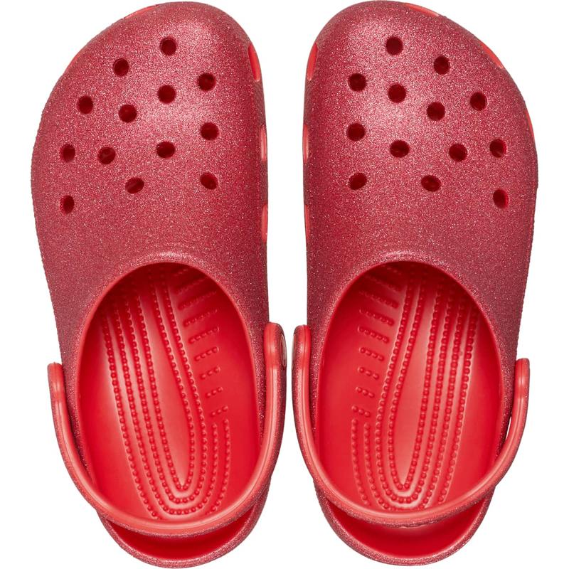 Crocs Unisex Adult Classic Glitter Clogs, Lightweight Comfortable Sparkly Shoes