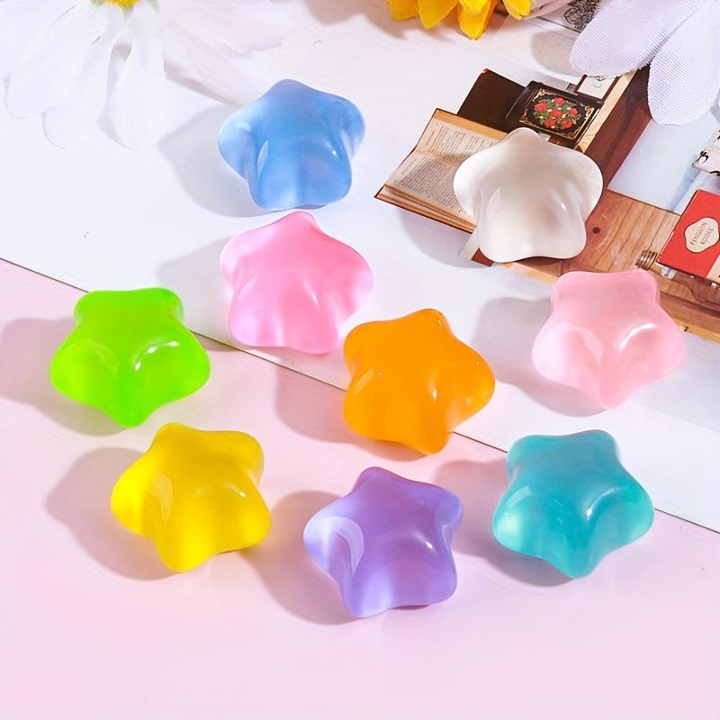 Random Color Star Shaped Shoe Charm, 14pcs 28pcs Cute Luminous Star Shaped Shoe Decorations, Fashionable Shoes Supplies for Clogs Decor, Car Decor