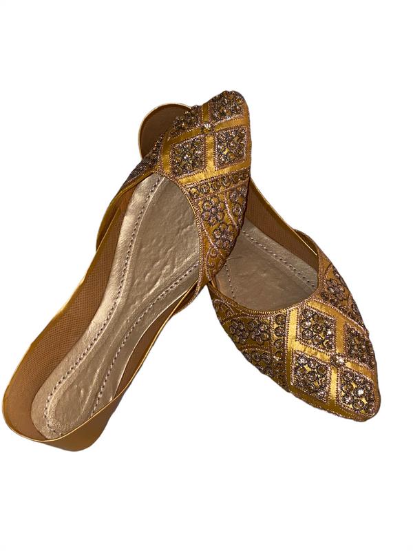 Bridal Khussa Jutti Footwear Flat, punjabi jutti