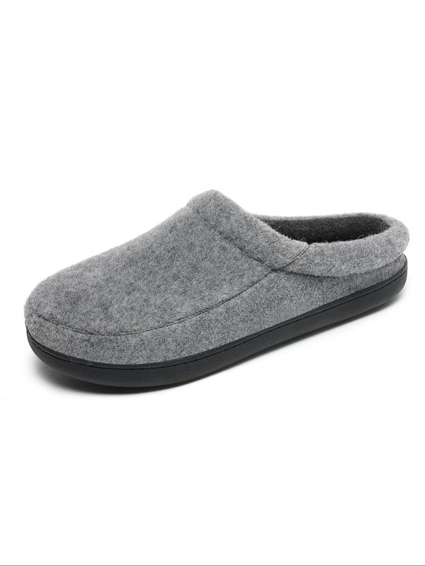 Men's Casual Solid Color Slippers, Non-slip Soft Comfortable Home Slippers, Warm Slippers for Indoor & Outdoor Use for Fall & Winter, House Slippers, Slippers for Men