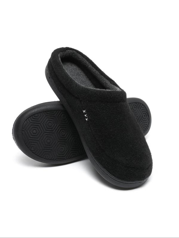 Men's Casual Solid Color Slippers, Non-slip Soft Comfortable Home Slippers, Warm Slippers for Indoor & Outdoor Use for Fall & Winter, House Slippers, Slippers for Men