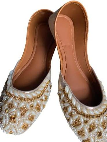 Bridal Khussa Jutti Footwear Flat, punjabi jutti