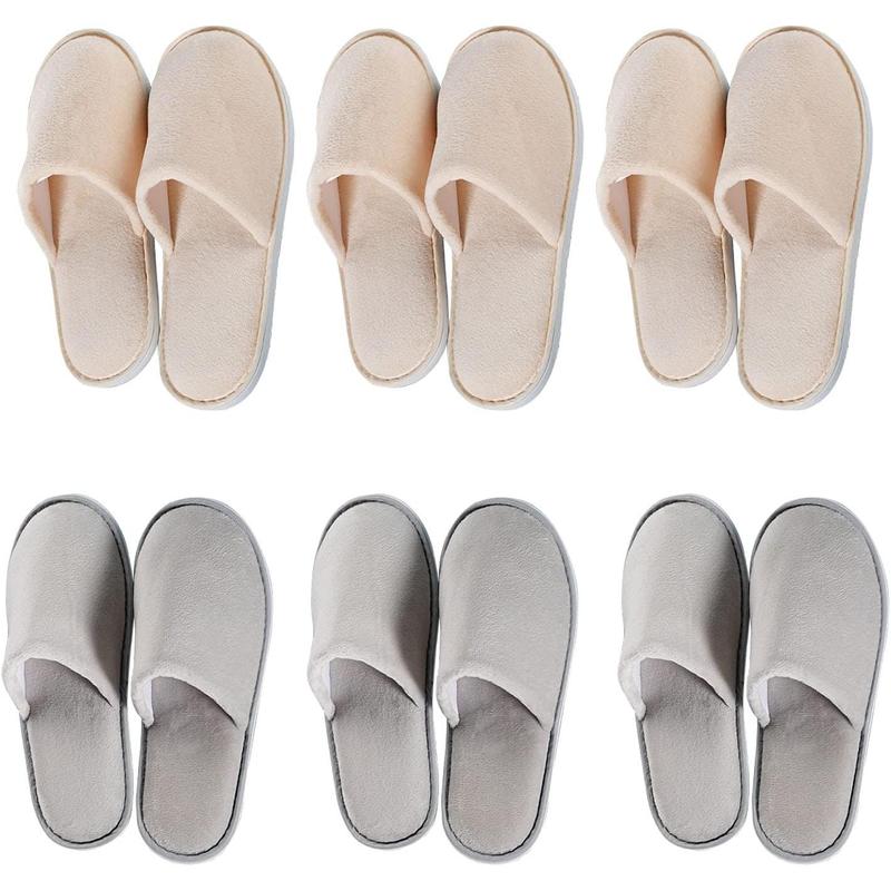 69 Pairs Spa Slippers, Non Slip Disposable Slippers For Guest, Washable Reusable, Which Can Be Used As Women Men, House, Indoor, Bathroom, Bedroom, Hotel, Bride Slippers