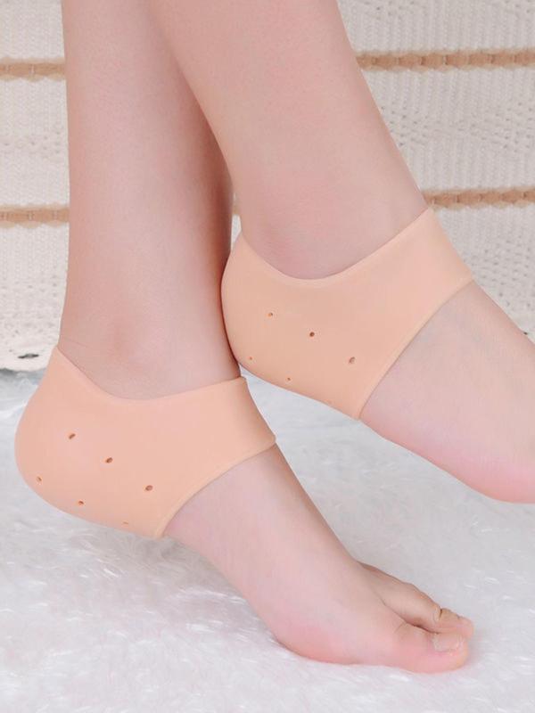 2pcs Silicone Toe Protector, Anti-slip Foot Heel Pad, Breathable Heel Patches, All-inclusive Heel Protector, Anti-wear Foot Care Accessories, Unisex