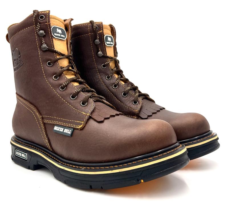 Industrial 8-inch Work Boot, Oil slip Resistant and Anti-Fatigue Sole, Good Year Welt Construction Leather Footwear