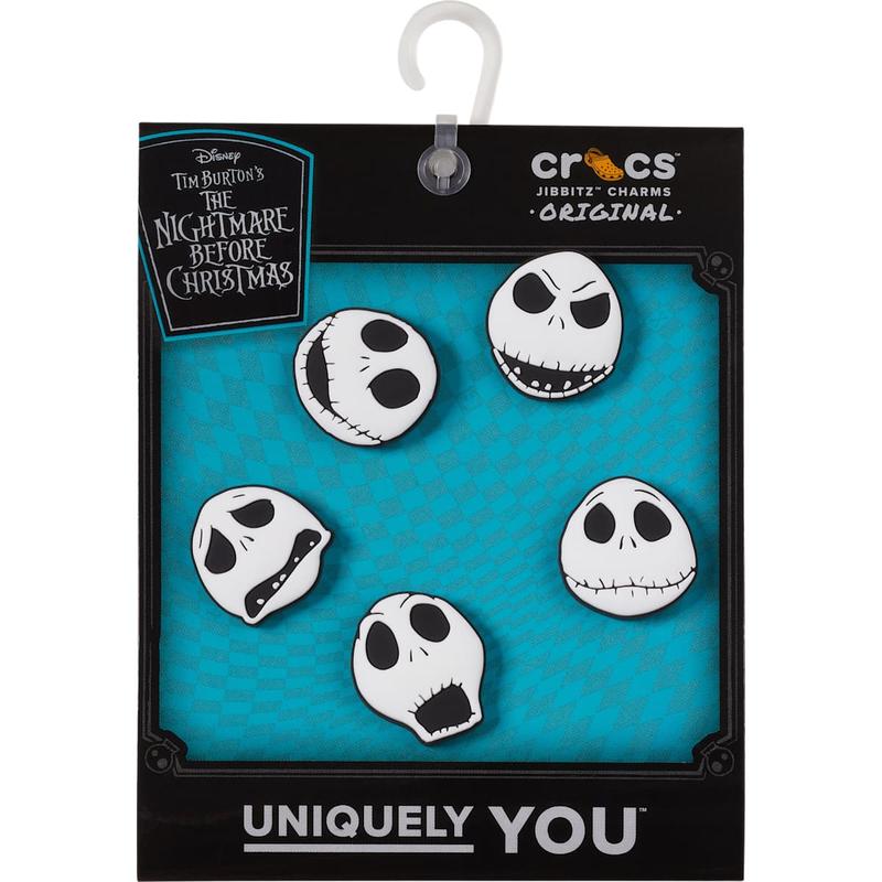 Crocs Jibbitz Disney Nightmare Before Christmas Jack Skellington Character Shoe Charms 5-Pack