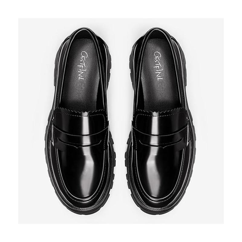 Platform Loafers for Women - Chunky Loafers Women Shoes Penny Loafers Slip On Comfort Casual Fashion Business Work Shoes