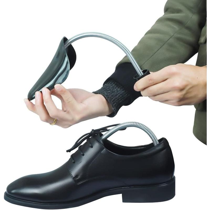 10 Pairs Plastic Shoe Trees for Men (Black)