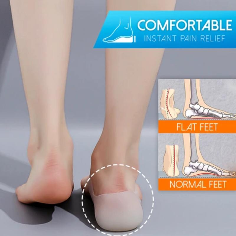 5 6CMConcealed Footbed Enhancers Invisible Height Increase Silicone Insoles Pads