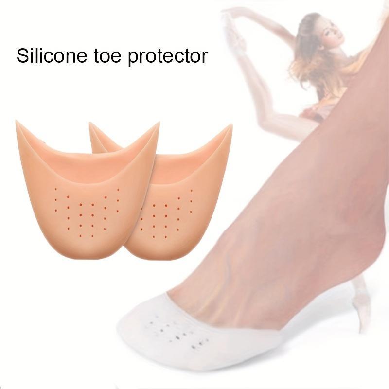 Silicone Toe Cover, 1 Pair Silicone Ballet Toe Protection Covers, High Heel Half Size Foot Pad, Dance Forefoot Pad