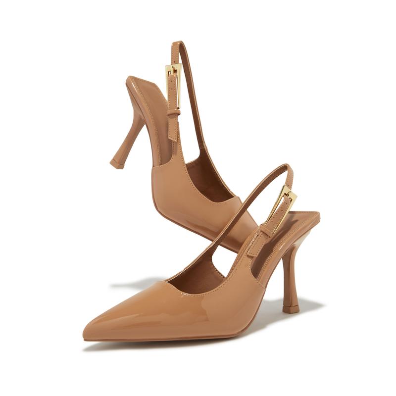 Caroline Slingback Pumps - Nude