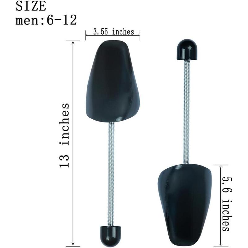 10 Pairs Plastic Shoe Trees for Men (Black)