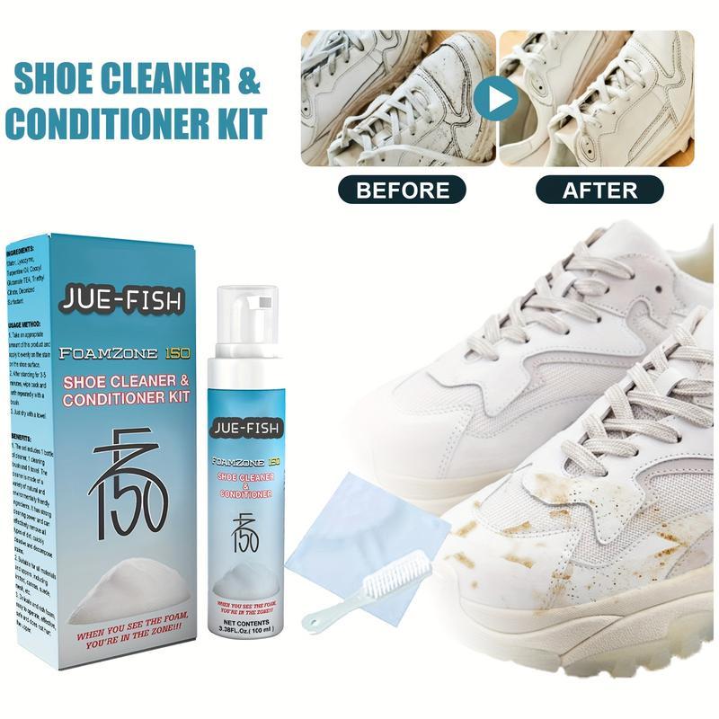 New 2024 Cleaning Kit for Shoes: Removes Stains and Yellowing, Whitening Agent for White Shoes - Footwear Comfort