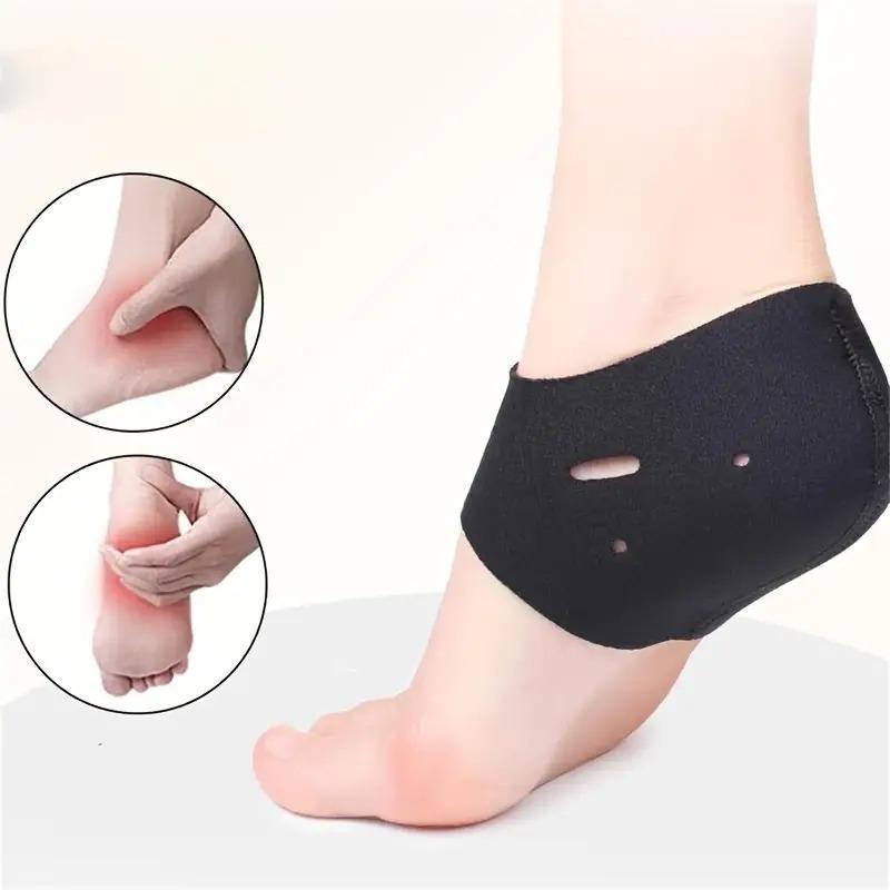 1 pair elastic Heel Protectors, Moisturizing Anti Cracking Foot Covers, For Foot Care