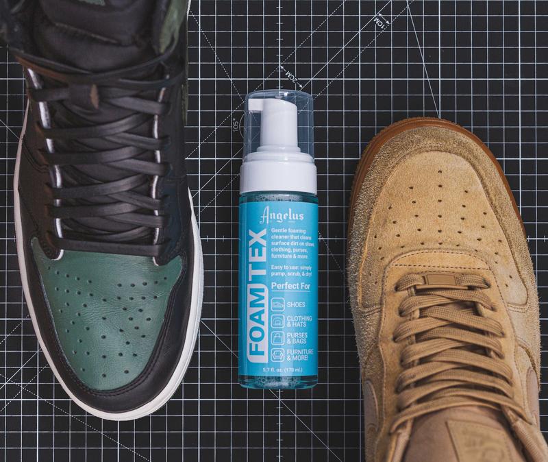 Angelus Foam-Tex Gentle Foaming Cleaner for Sneakers - Shoe Cleaner, Safely Cleans: Suede, Nubuck, Leather, Canvas & More, shoecleaner