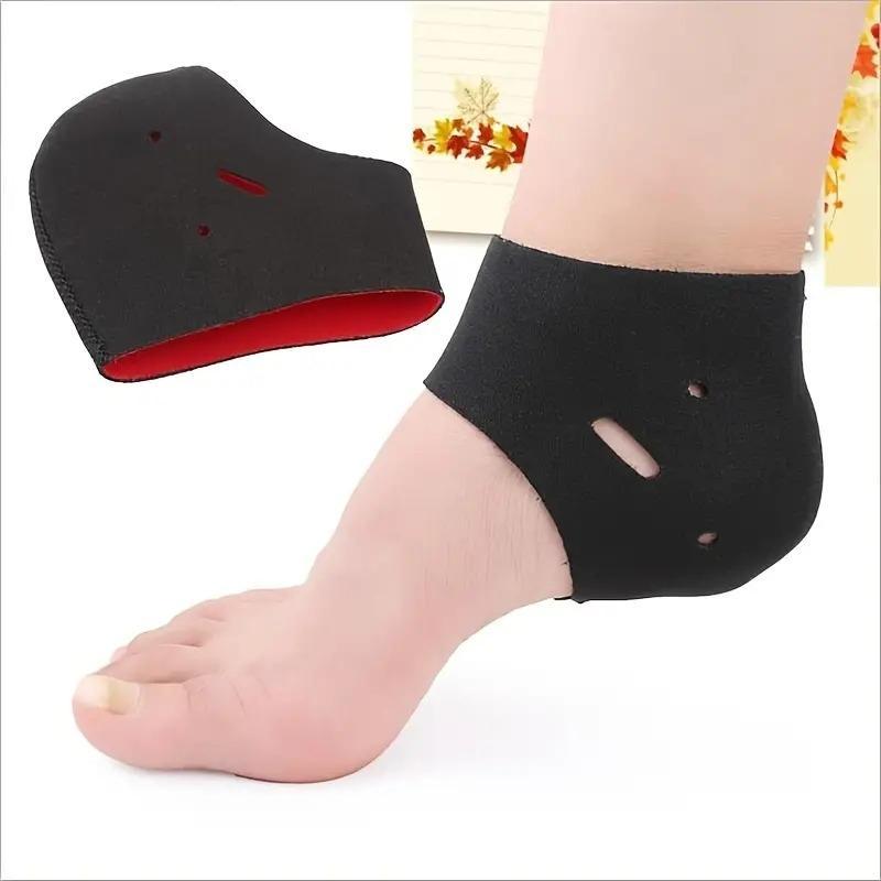 1 pair elastic Heel Protectors, Moisturizing Anti Cracking Foot Covers, For Foot Care