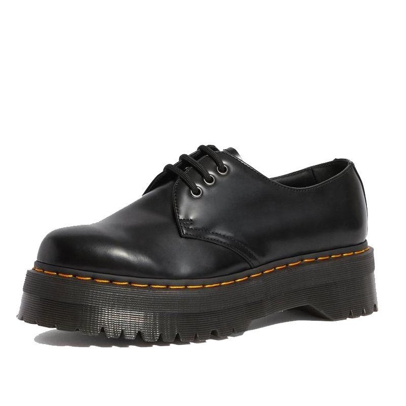 Thick soled Martin boots with low top and 3 holes for casual wear