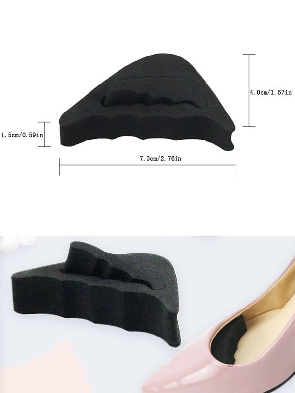 1 Pair Toe Filler Inserts, Adjustable Anti-slip Sponge Forefoot Pad for High Heels, High Heel Cushion Inserts Adjustable Toe Plug Reusable Shoe Filler for too Big Shoes Women