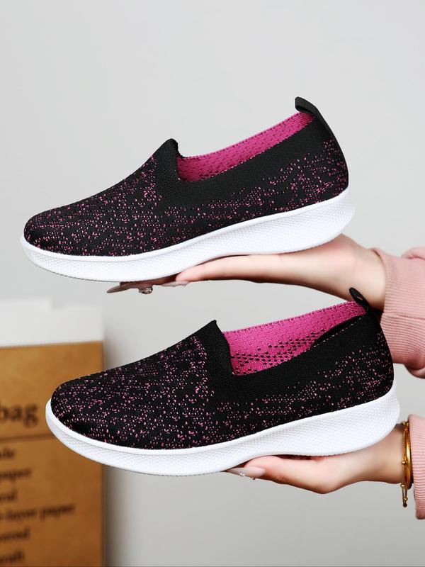 Women's Slip On Walking Shoes, Casual Comfortable Breathable Lightweight Sports Shoes, All-match Non-slip Sneakers for Daily Wear