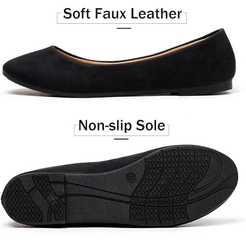 [Fall New Arrivals] Katliu Women Super Comfortable Flats Round Toe Ballet Flats Slip on Walking Flat Shoes repetto  ballet flats