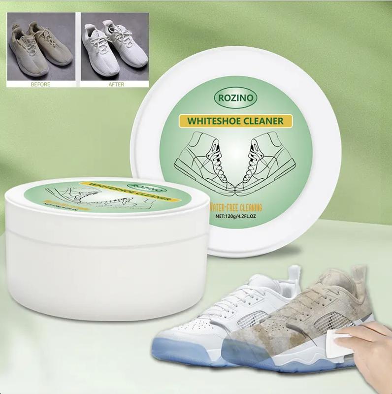 ROZINO White Shoe Cleaner - -Multi-purpose Multi-Functional Stain RemoverConvenient Cleaning Paste, Easy to Use, Lazy Man's Essentials deep cleaning