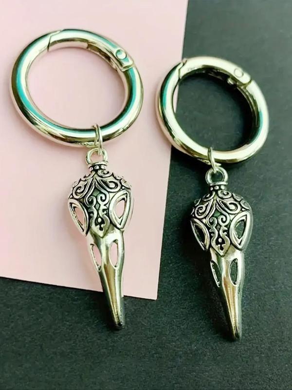 Punk Style Bird Design Shoe Charms, Fashionable Novelty Hollow Out Design Shoe Decoration Charms, Shoes Decorations for Boots and High Heels