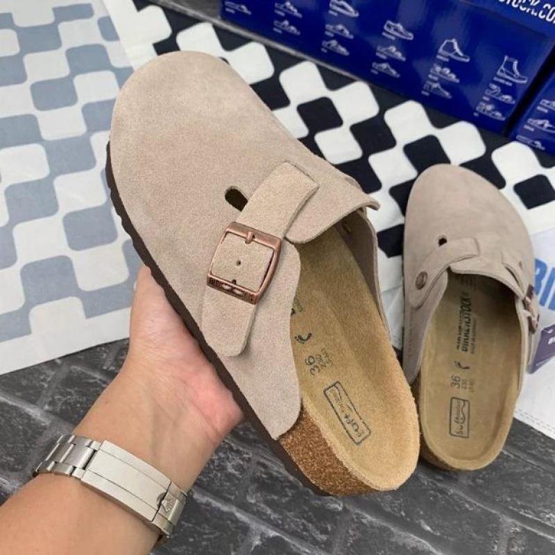 2024 New Birkenstock Slippers Light Grey Men Women Shoe Footwear