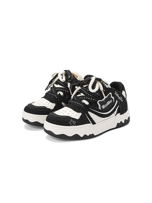 Fashionable Colorblock Lace Up Low Top Sneakers, Casual Comfortable Breathable Sports Running Shoes, Female All-match Round Toe Shoes for Daily Wear