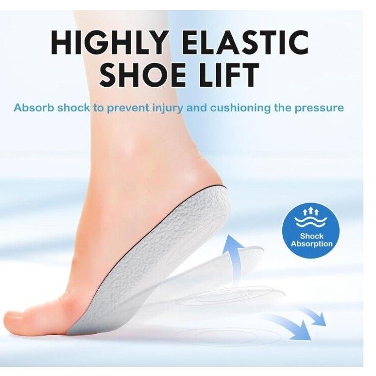 1 Pair Men Women Invisible Height Increase Insoles Heel Lift Taller Shoe Inserts Pad US