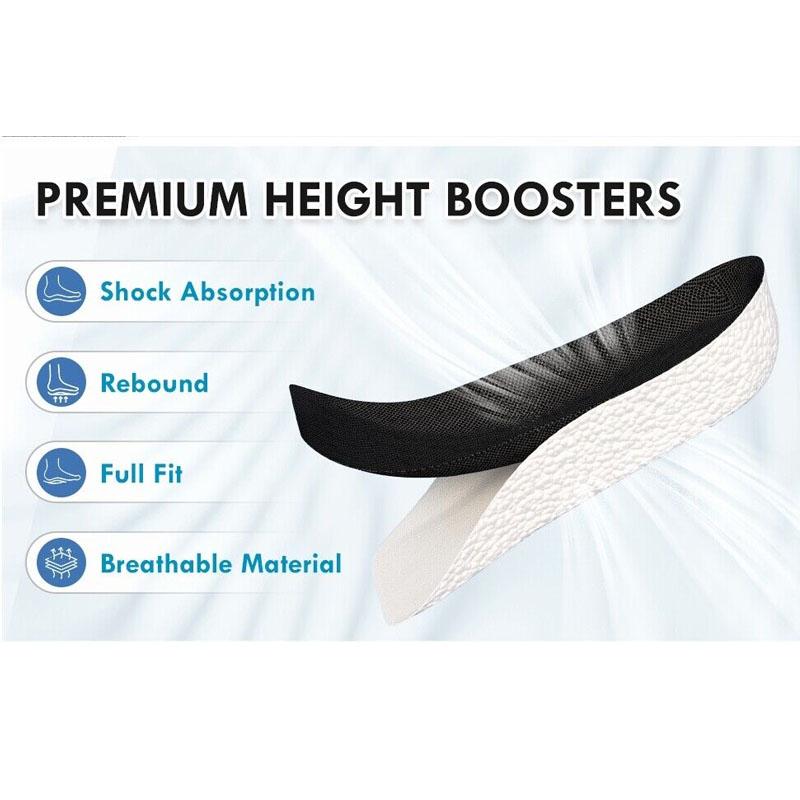 1 Pair Men Women Invisible Height Increase Insoles Heel Lift Taller Shoe Inserts Pad US