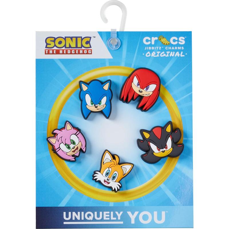 Crocs Jibbitz Sonic The Hedgehog Character Shoe Charms 5-Pack