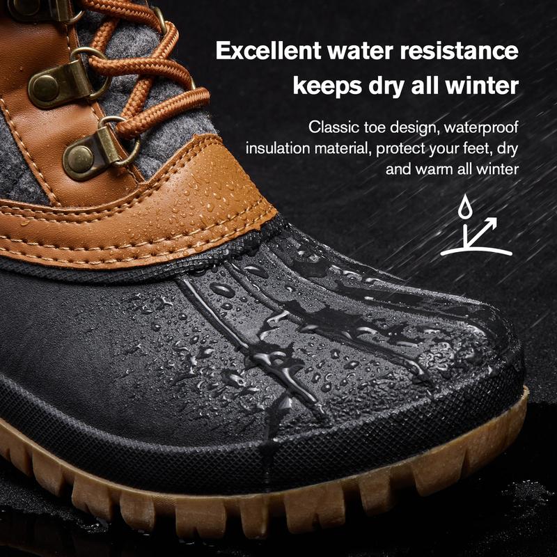 ALEADER Women's Winter Anti-Slip Fashion Warm Snow Boots | Waterproof Shell Hiking Boots | Classic Versatile Duck Boots For Fall&Winter Footwear Girl