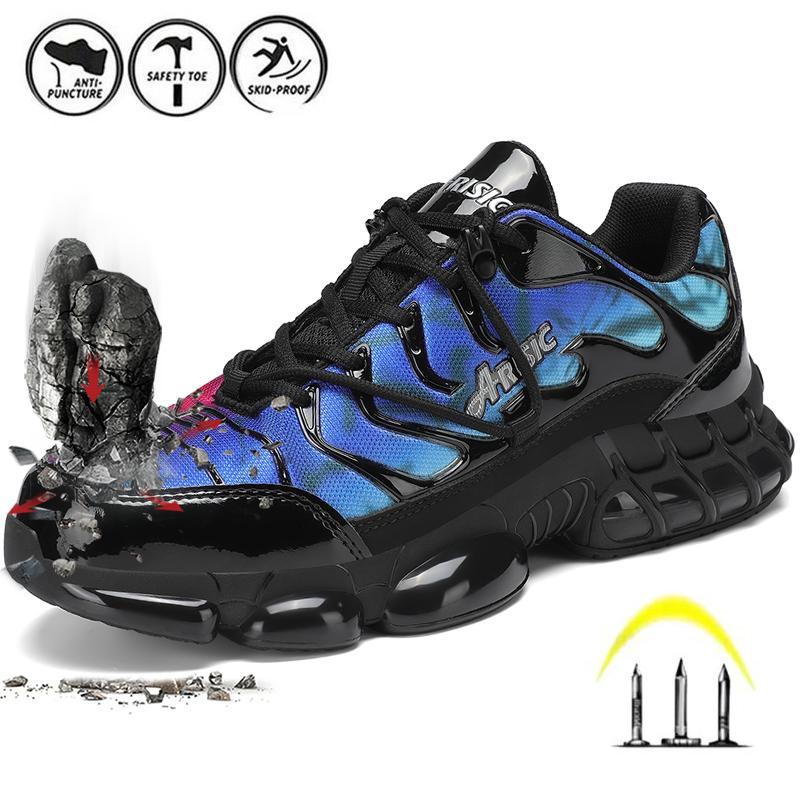 Steel Toe Shoes Men Women Lightweight Safety Composite Toe Shoes Comfortable Walking Sneakers Non Slip Work Shoes Indestructible