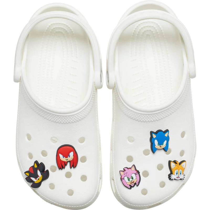 Crocs Jibbitz Sonic The Hedgehog Character Shoe Charms 5-Pack