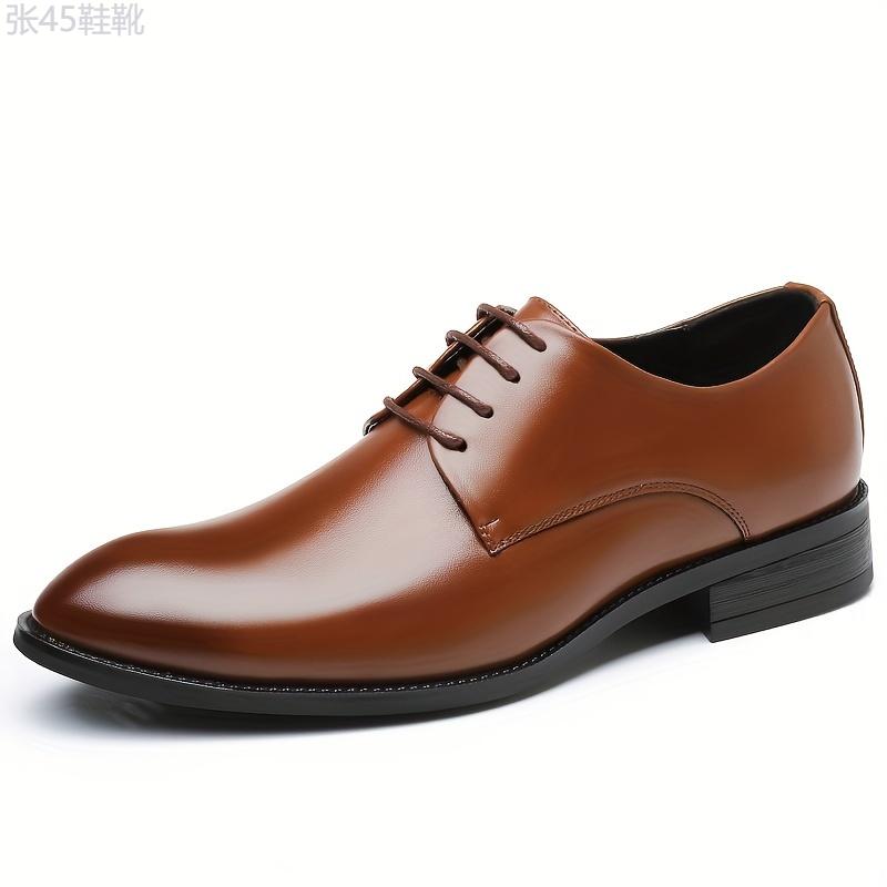 Men's Derby Shoes, Business Formal Office Shoes, Casual Walking Shoes Lace-up Front Shoes For Men Footwear Boy Footwear Boy Closed Comfort Rubber Insole Decor Weight